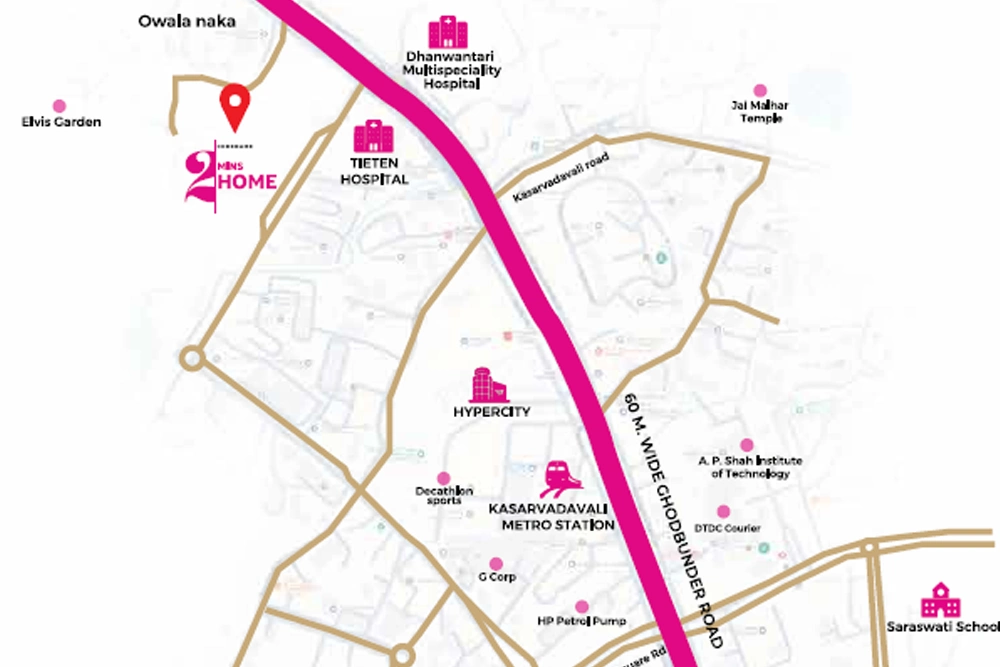 Pushpanjali Residency Location Map